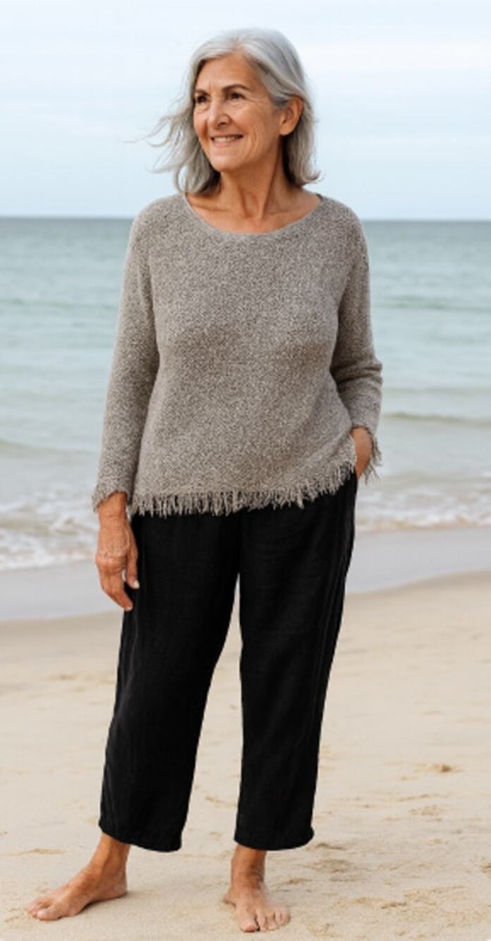 Eileen Fisher Organic Linen Knit Sweater - Petite XS